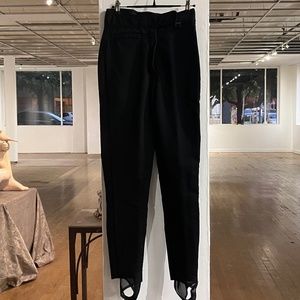 Black snow stirrup pants